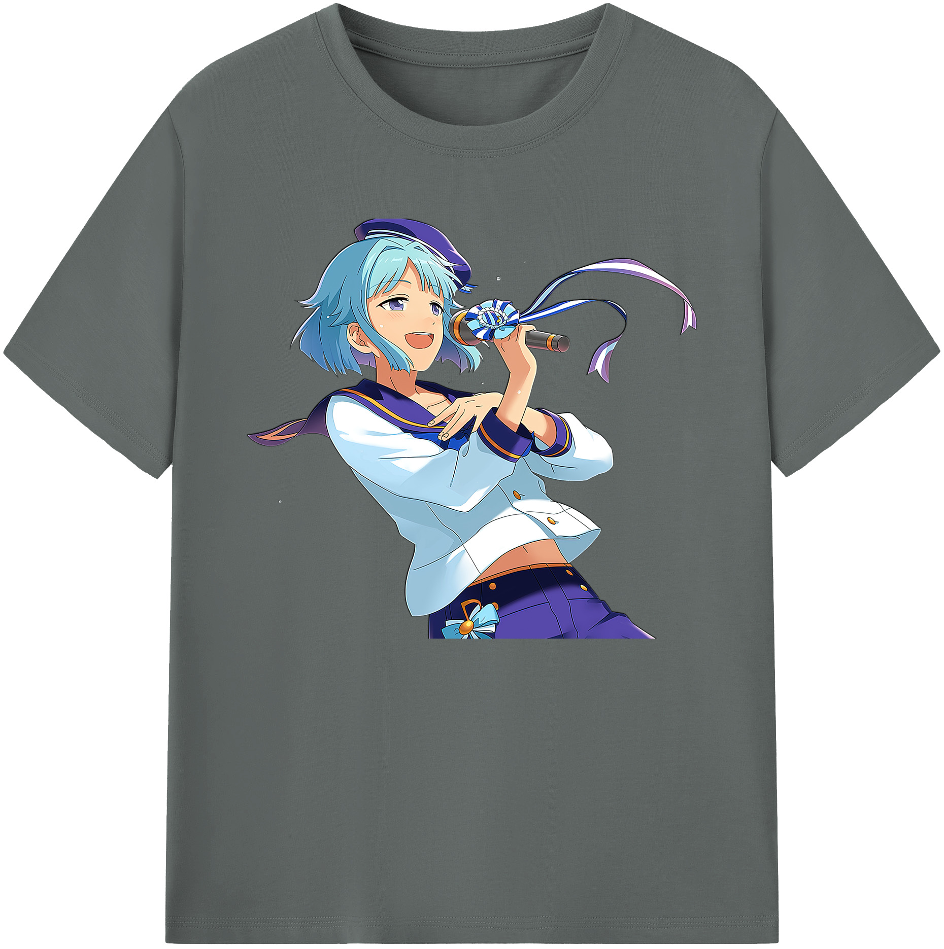 （画像用） あんさんぶるスターズ! Ensemble Stars 綿100％ メンズ半袖Tシャツ｜肌触りやわらか＆通気性